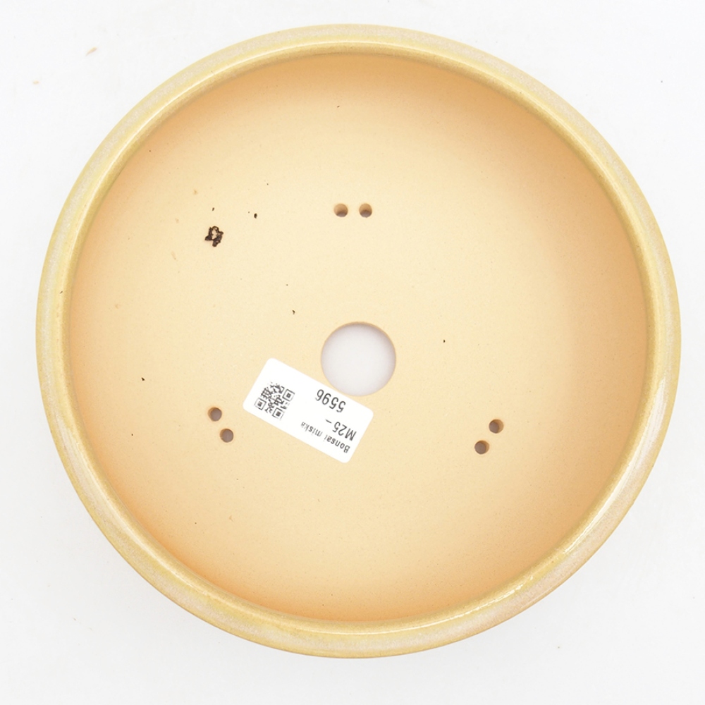 Bonsaischale aus Keramik 18,5 x 18,5 x 6,5 cm, grün