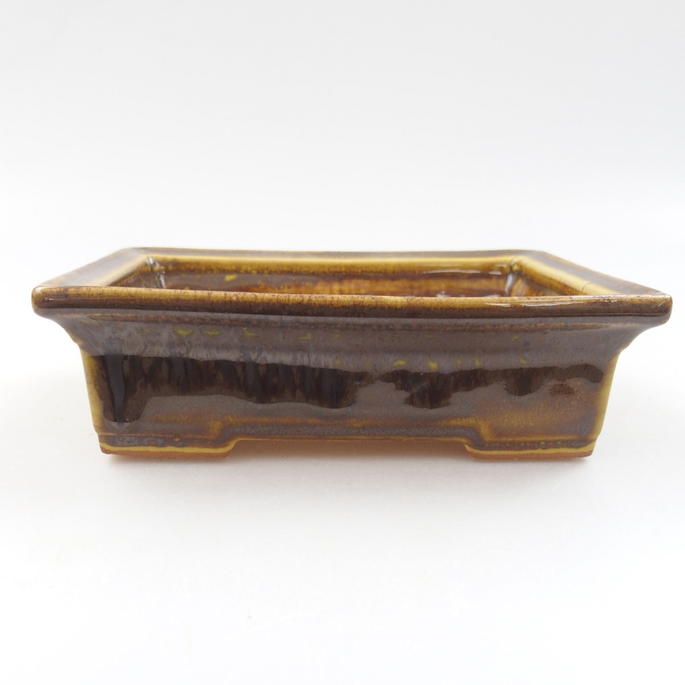 Bonsaischale aus Keramik 15,5 x 12 x 6 cm, Farbe blau