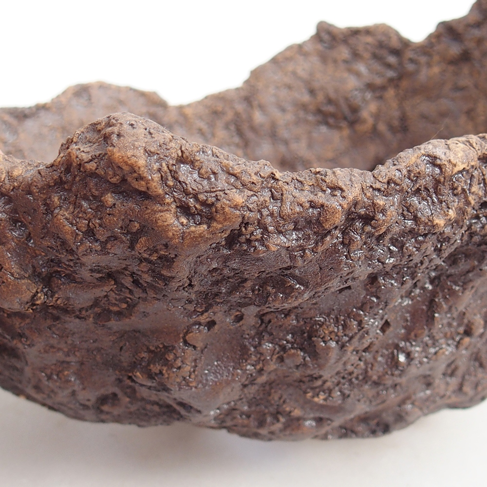 Keramikschale 19 x 16 x 16 cm , Farbe braun