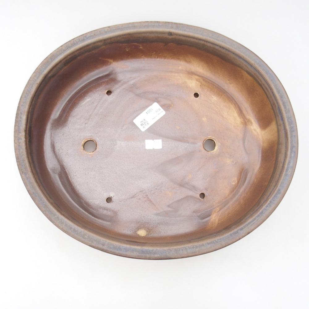 Bonsaischale aus Keramik 32,5 x 28,5 x 7 cm, Farbe blau