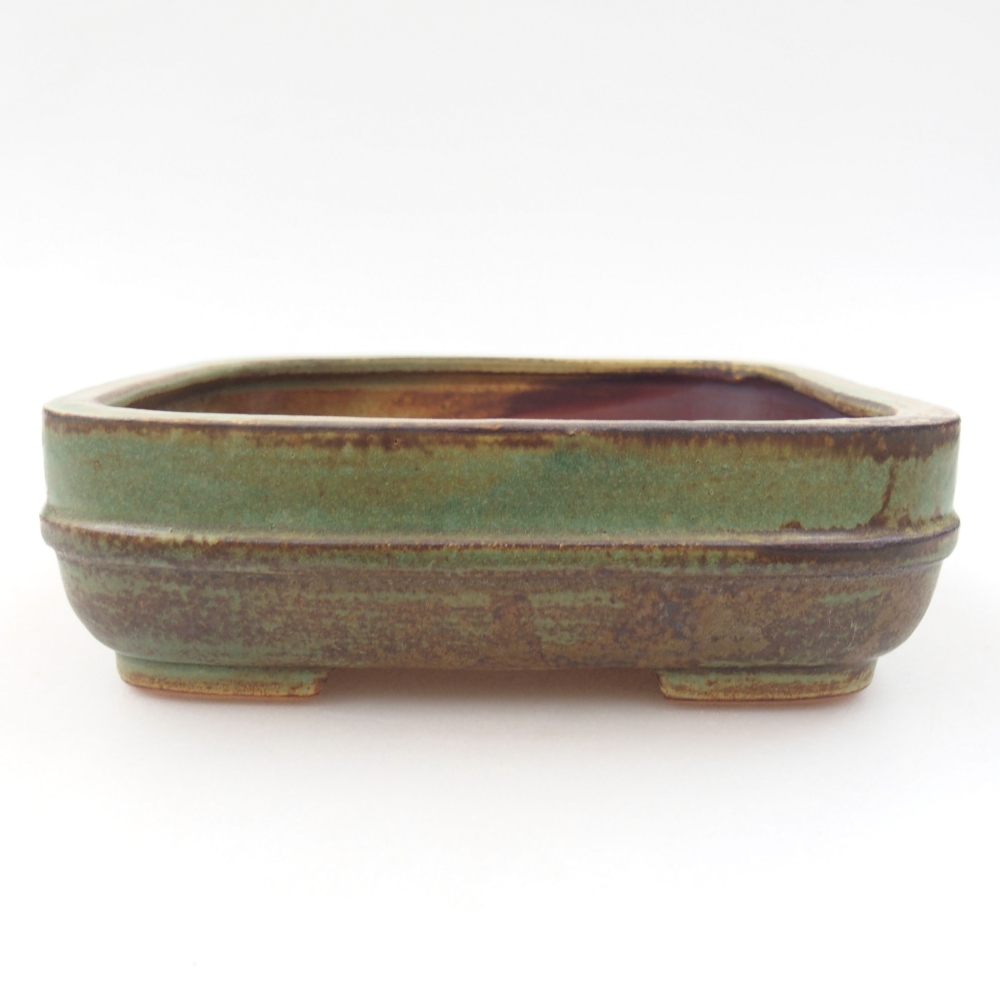 Bonsaischale aus Keramik 15,5 x 12 x 6 cm, Farbe blau