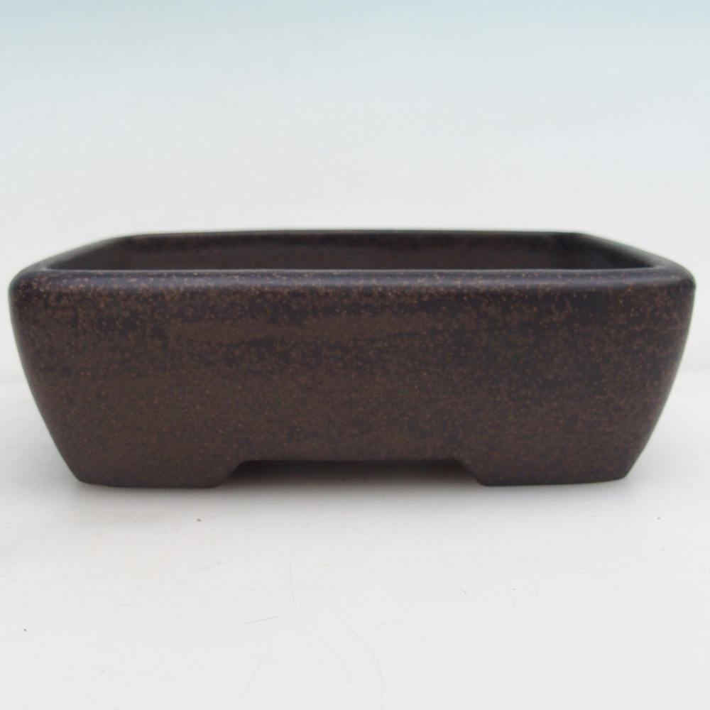 Bonsaischale aus Keramik 14 x 10 x 4,5 cm, Farbe bräunlich ocker