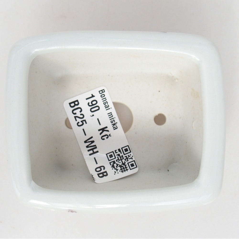 Mini-Bonsaischale 8 x 6,5 x 3,5 cm, weiß