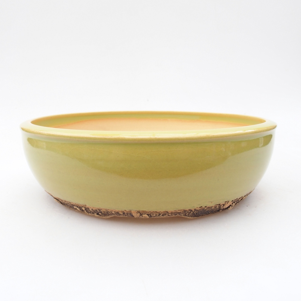 Bonsaischale aus Keramik 20 x 20 x 5,5 cm, grün