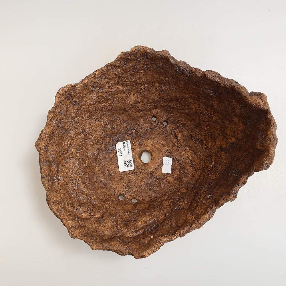 Keramikschale 22 x 20 x 16,5 cm, Farbe: braun