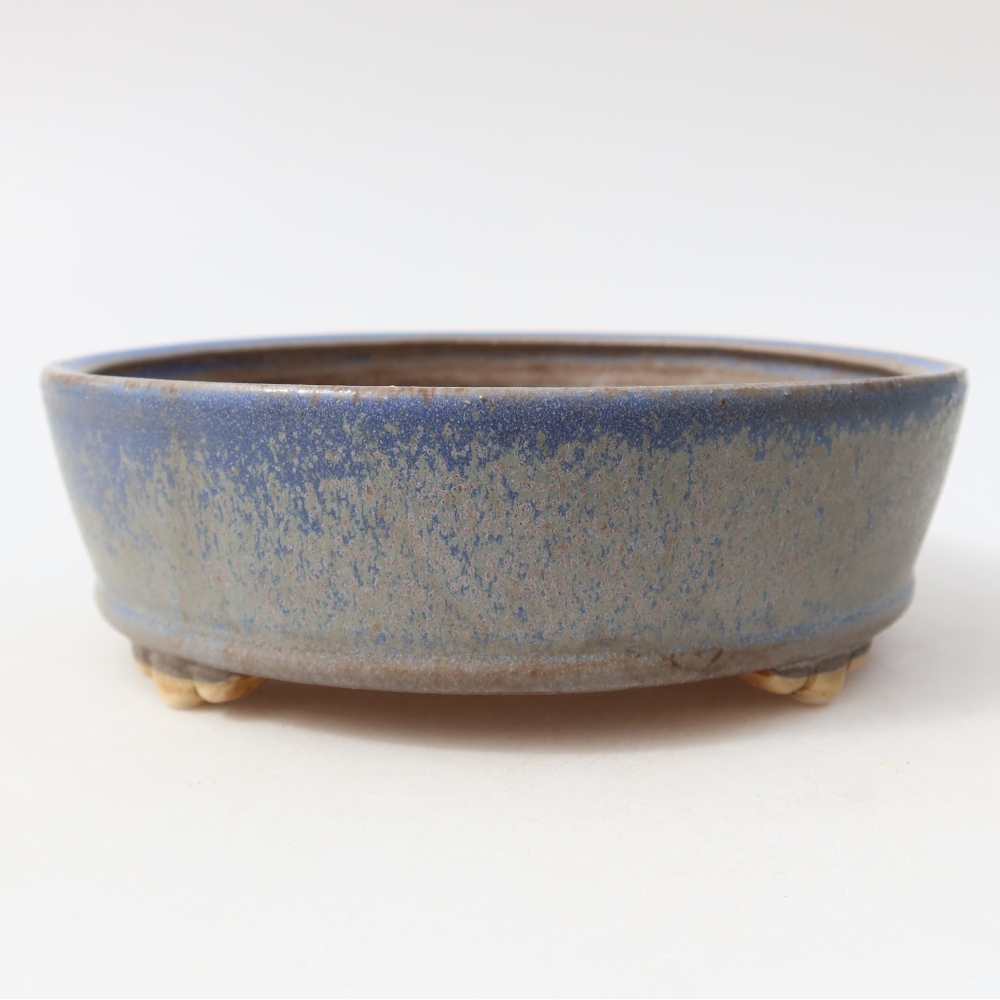 Keramik-Bonsai-Schale 15,5 x 15,5 x 5 cm, Farbe: Blau