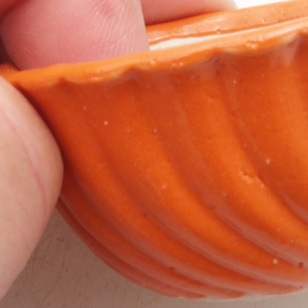 Mini-Bonsaischale 5 x 5 x 2,5 cm, orange