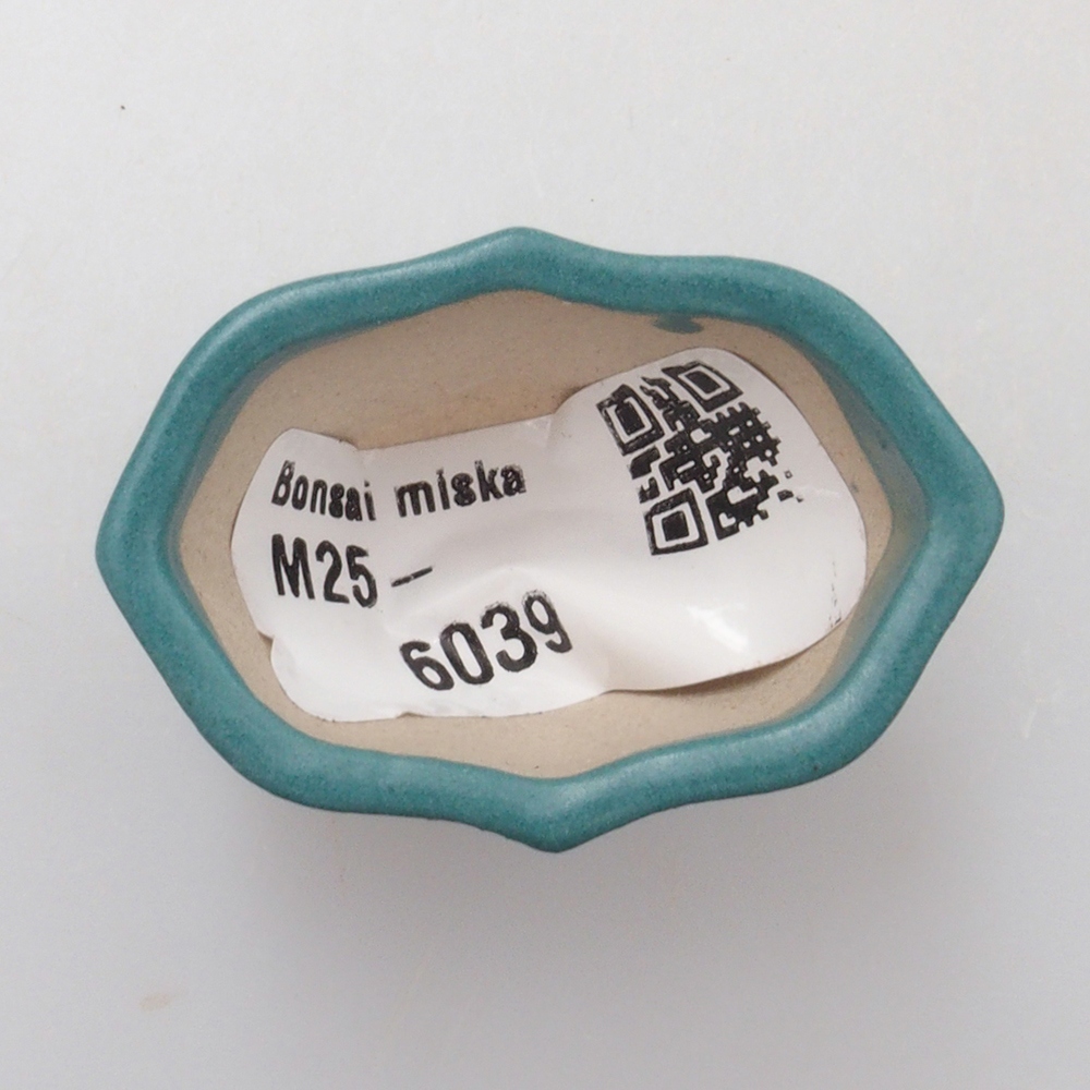 Bonsaischale aus Keramik 6,5 x 5,5 x 4 cm, Farbe blau