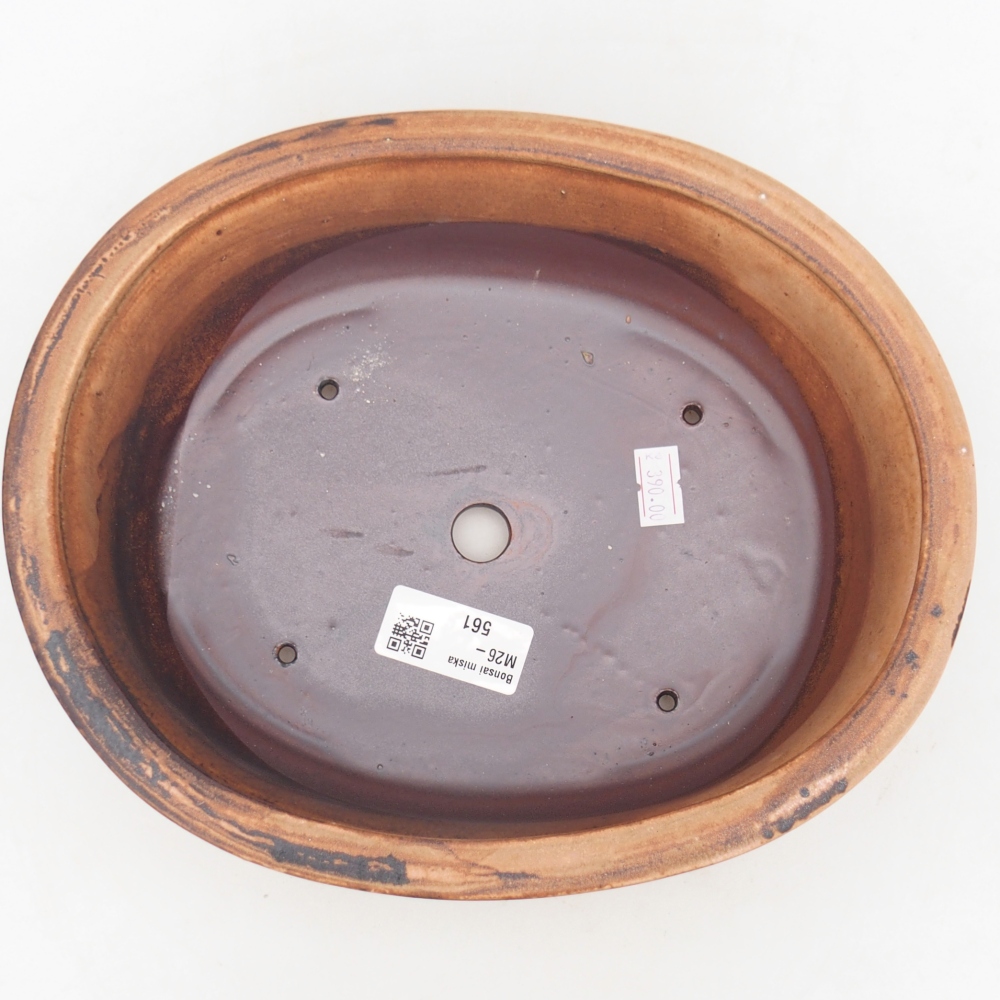 Bonsaischale aus Keramik 23 x 19 x 7 cm, rosa