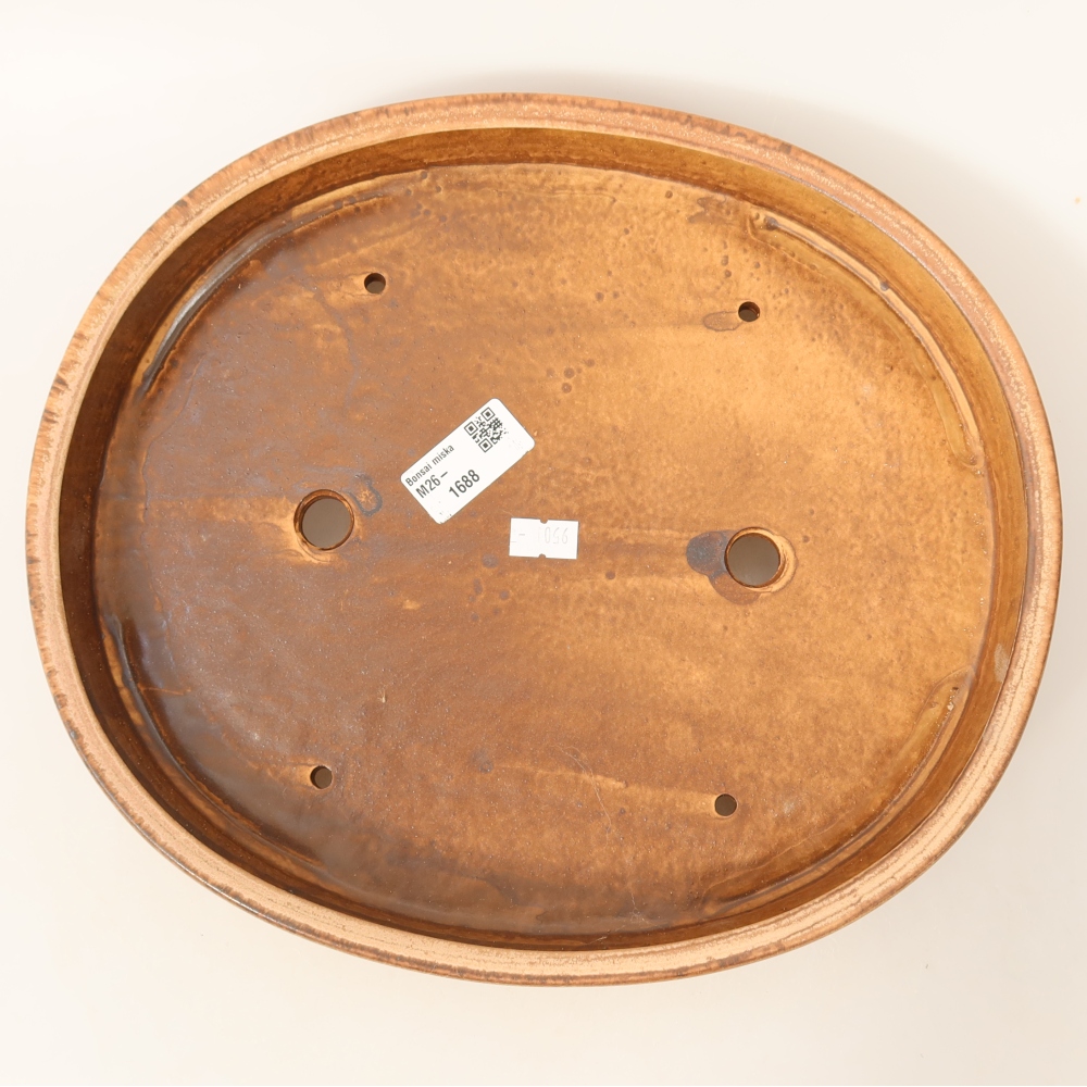 Keramik-Bonsai-Schale 30,5 x 26,5 x 4 cm, Farbe: Rosa
