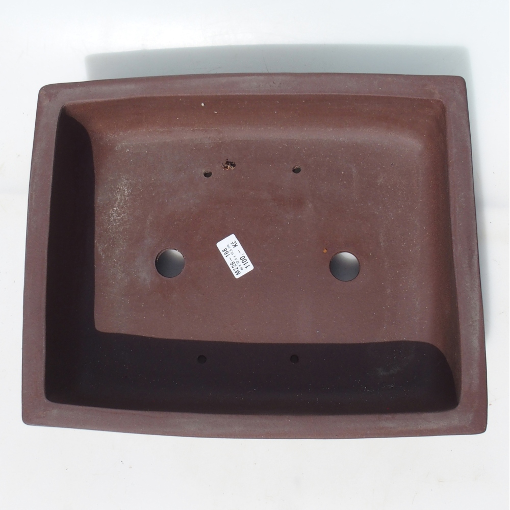 Bonsaischale 40 x 32,5 x 10,5 cm Birke braun