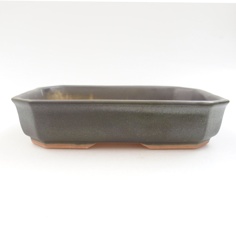 Bonsaischale aus Keramik 15,5 x 12 x 6 cm, Farbe blau