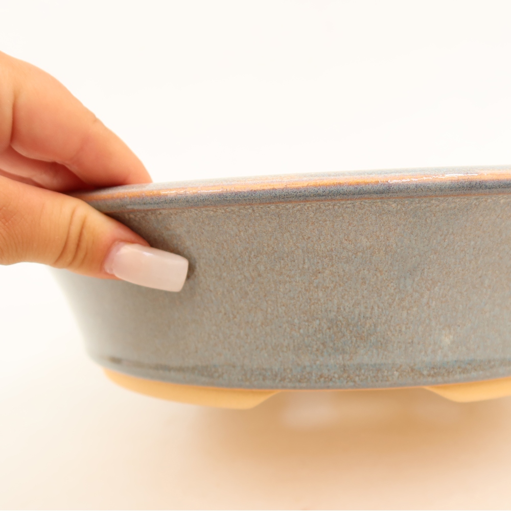 Keramik-Bonsai-Schale 27 x 27 x 7 cm, Farbe: Blau