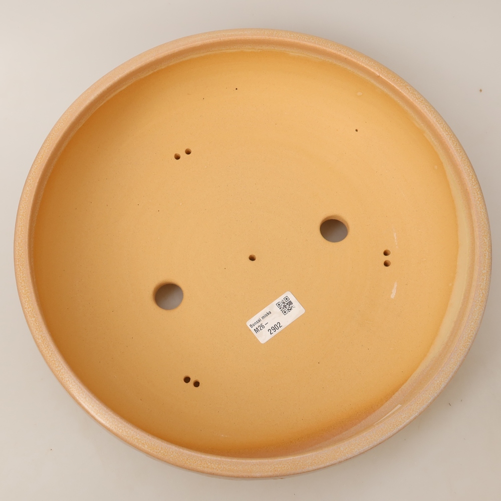 Keramik-Bonsai-Schale 31,5 x 31,5 x 7,5 cm, Farbe: Beige