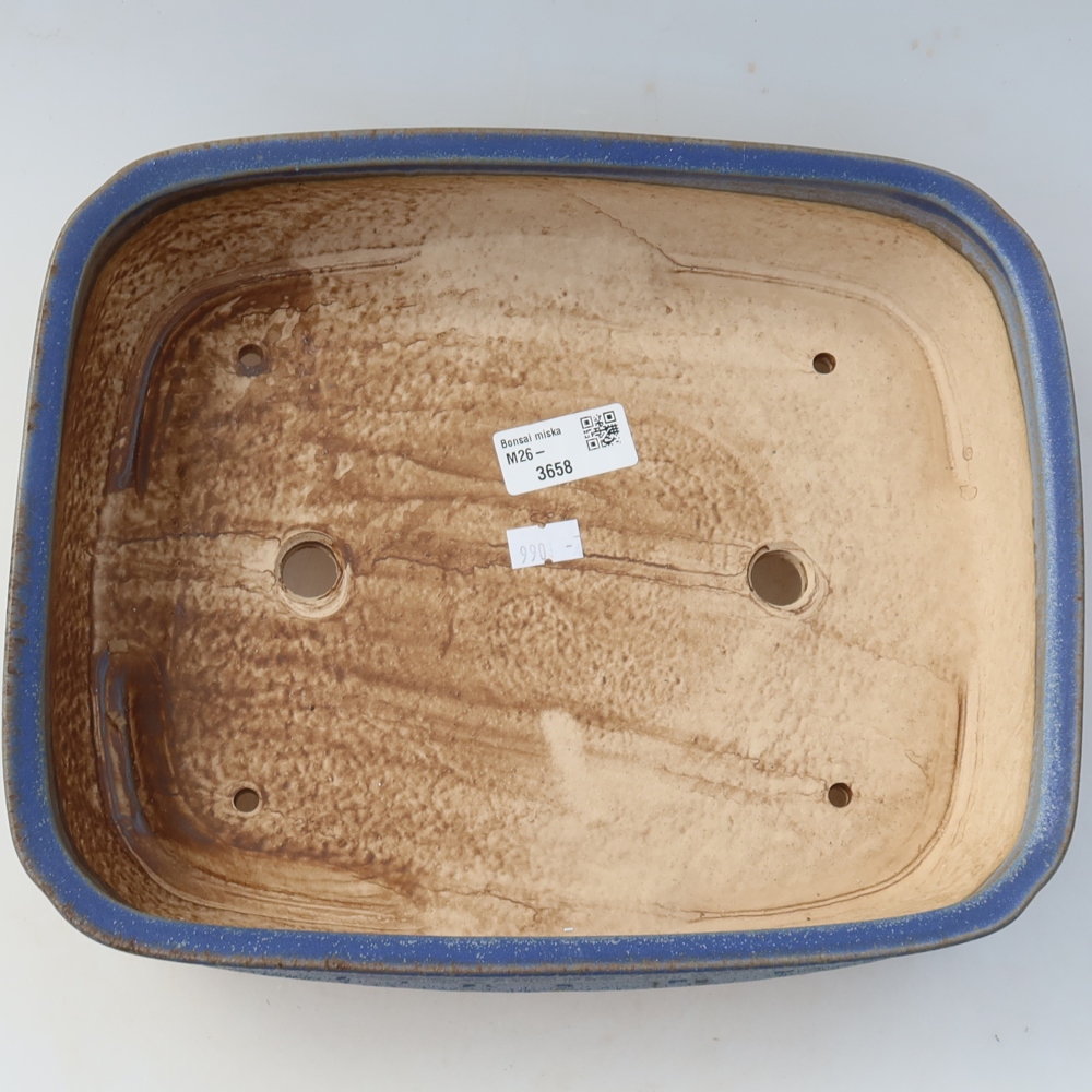 Keramik-Bonsai-Schale 29 x 23 x 7 cm, Farbe: Blau