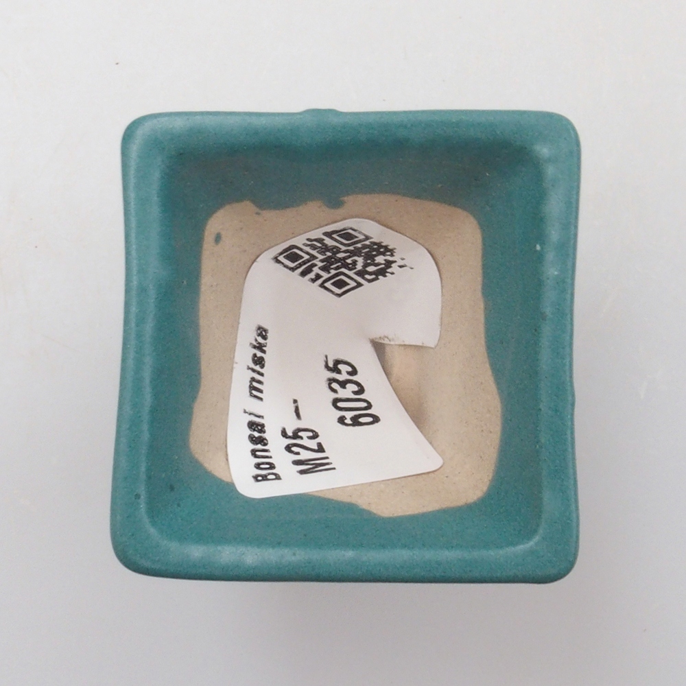 Bonsaischale aus Keramik 6,5 x 5,5 x 4 cm, Farbe blau