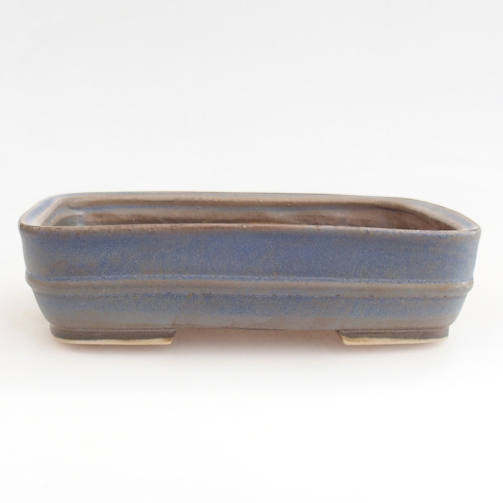 Bonsaischale aus Keramik 21,5 x 17,5 x 5,5 cm, Farbe blau