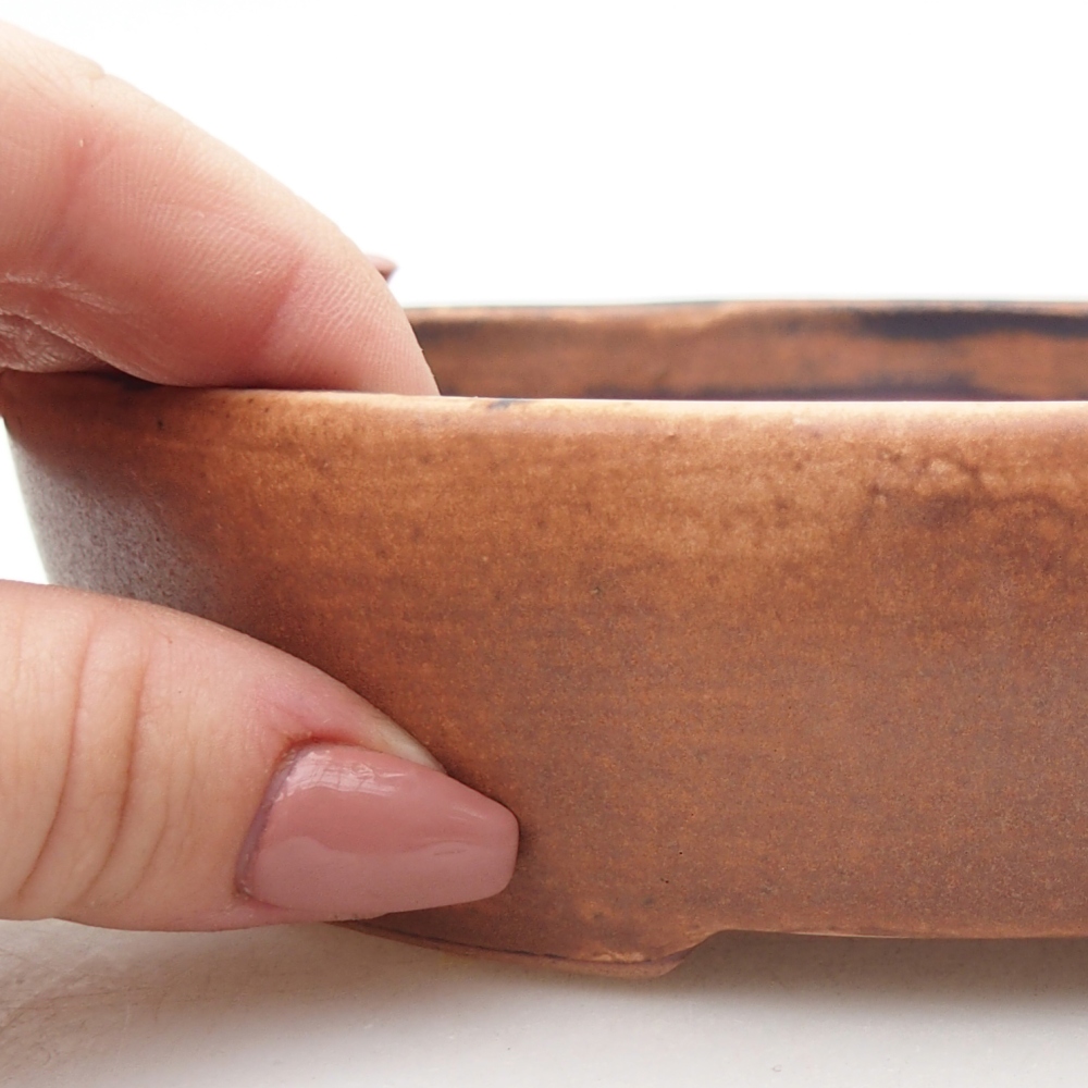 Bonsaischale aus Keramik 17 x 14 x 4 cm, rosa