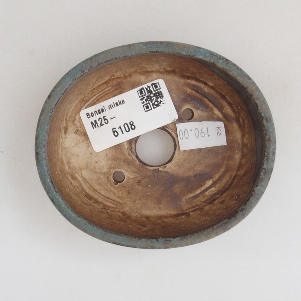 Bonsaischale aus Keramik 10 x 8,5 x 4 cm, braun