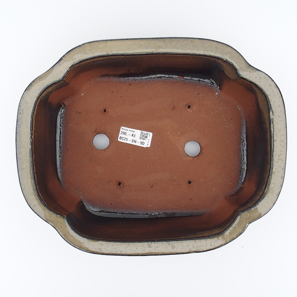 Schale 32 x 26 x 10,5 cm grau-beige