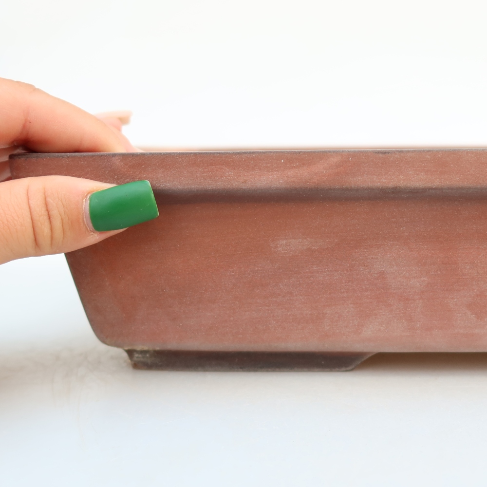 Keramikschale  25,5 x 19 x 7 cm, Farbe: Ziegelrot