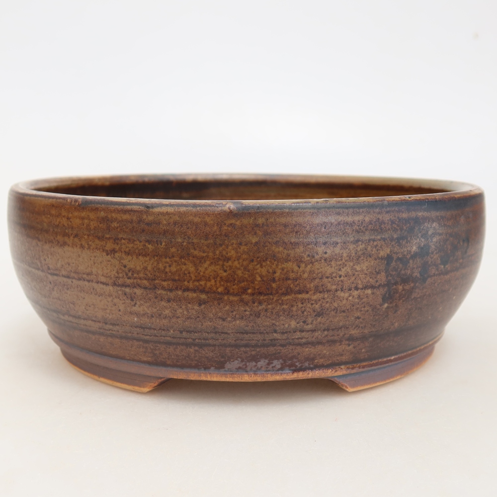 Keramik-Bonsai-Schale 17 x 17 x 6 cm, Farbe: braun