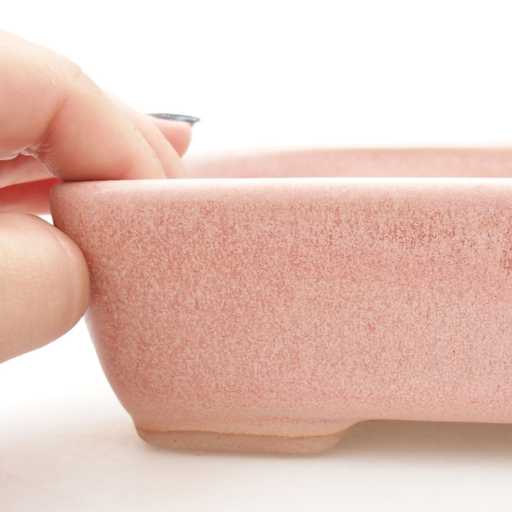 Bonsaischale aus Keramik 15,5 x 12 x 6 cm, Farbe blau