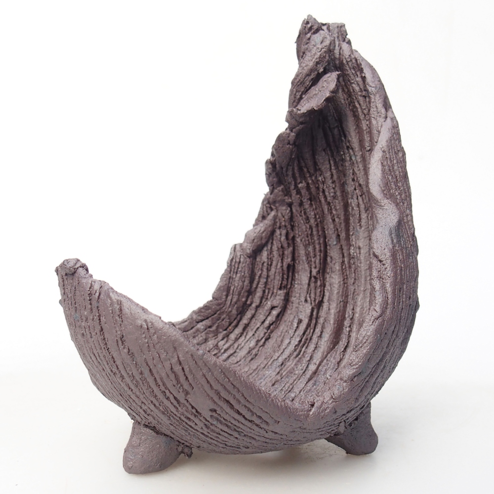 Keramikschale 8,5 x 7,5 x 11,5 cm , Metallic-Farbe