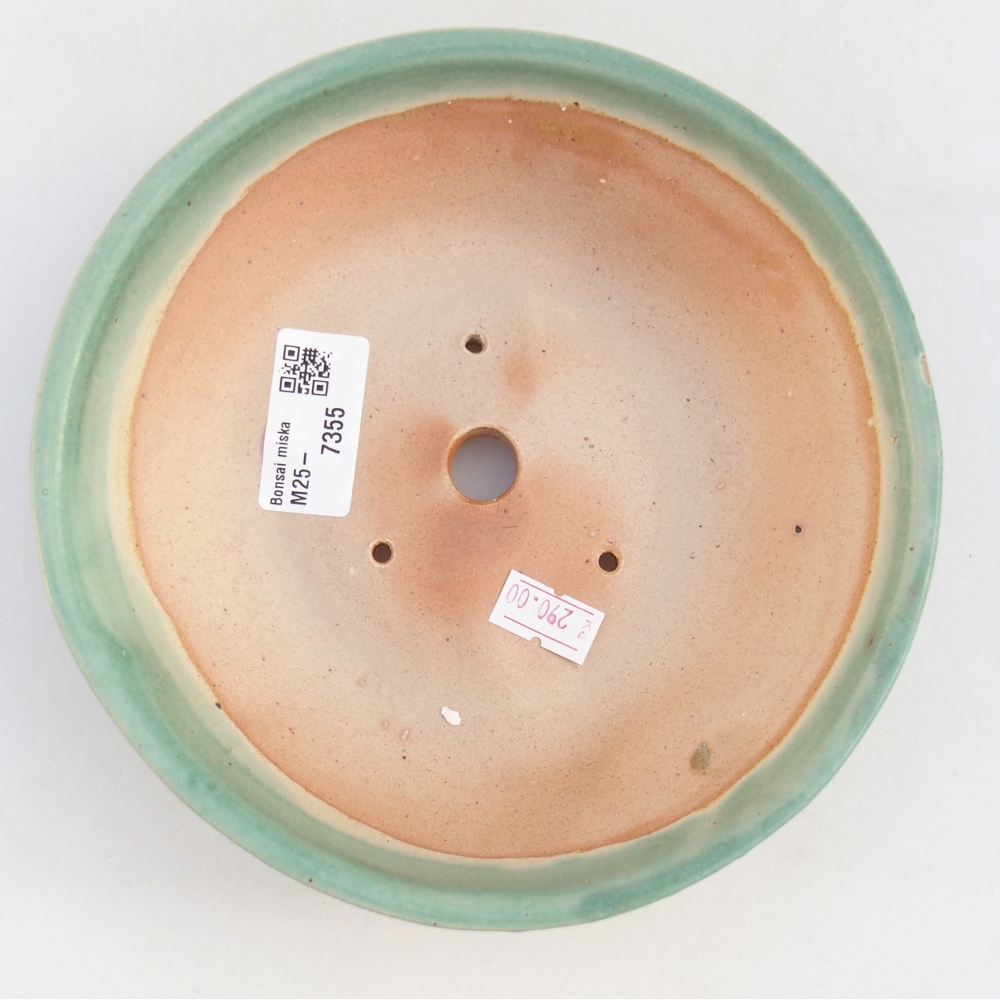 Bonsaischale aus Keramik 17,5 x 17,5 x 5 cm, grün
