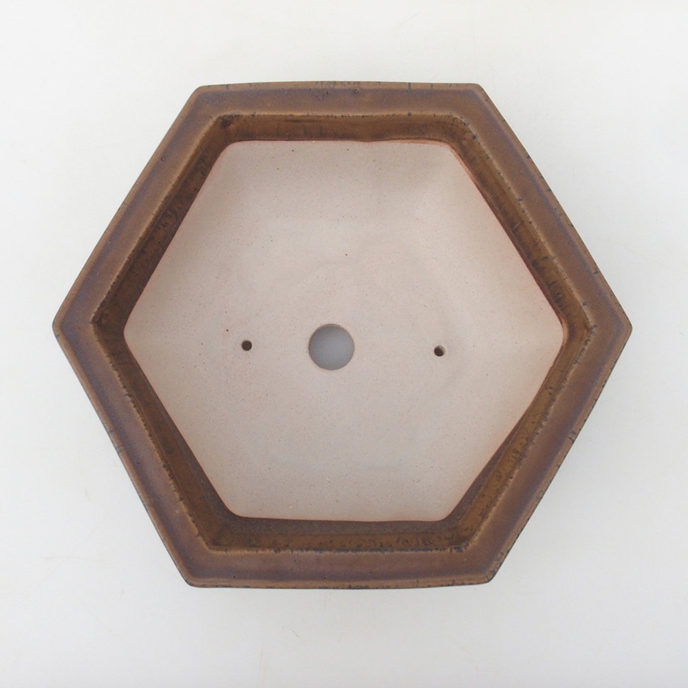 Bonsaischale H53 - 19 x 21,5 x 7 cm - braun