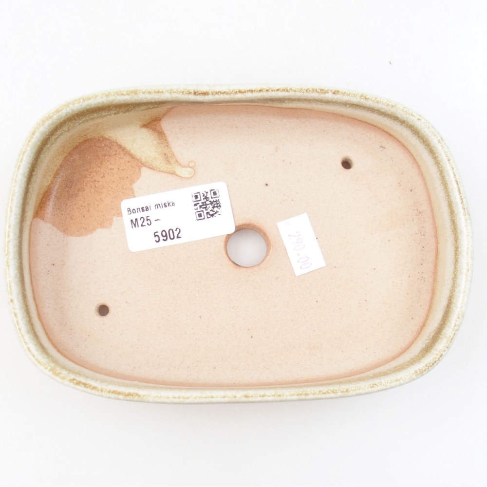 Bonsaischale aus Keramik 15,5 x 12 x 6 cm, Farbe blau