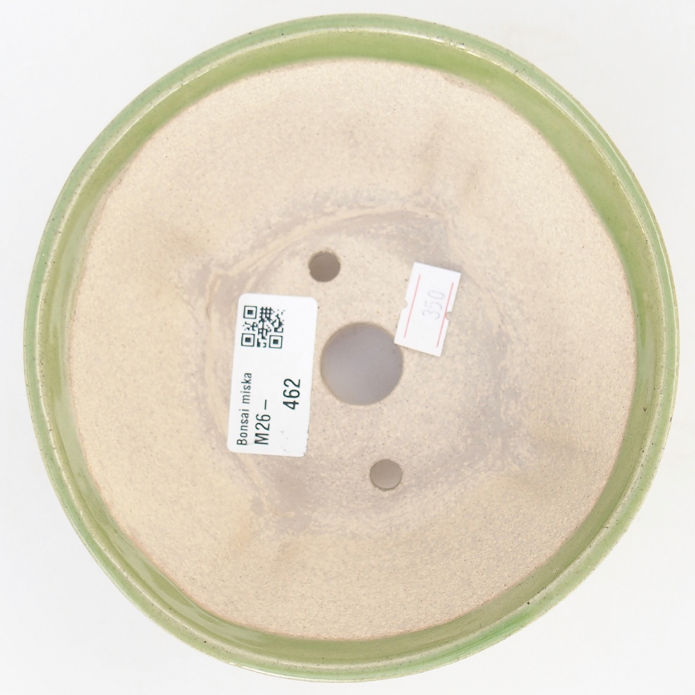 Bonsaischale aus Keramik 13,5 x 13,5 x 6,5 cm, grün