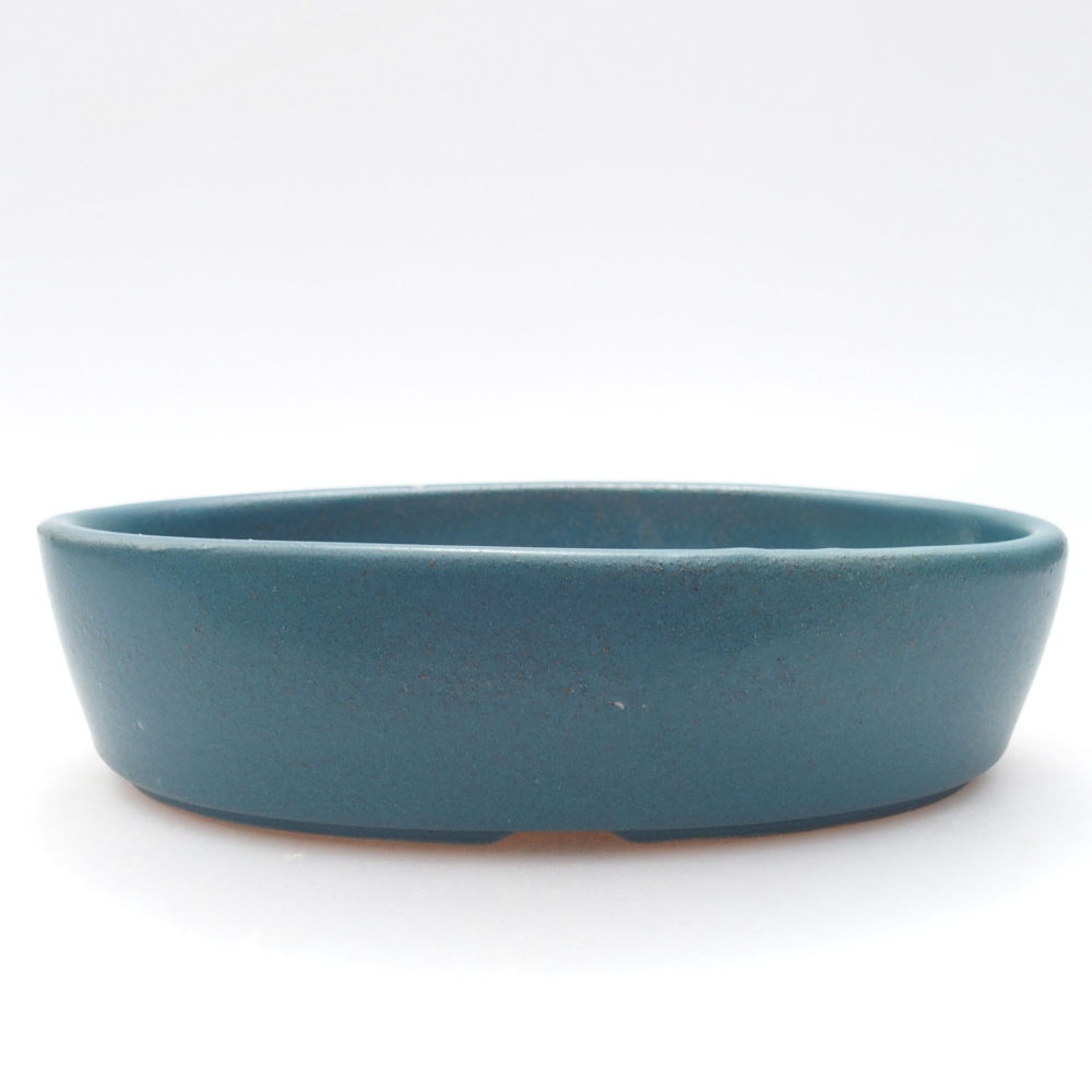 Bonsaischale aus Keramik 16 x 11,5 x 4 cm, Farbe blau