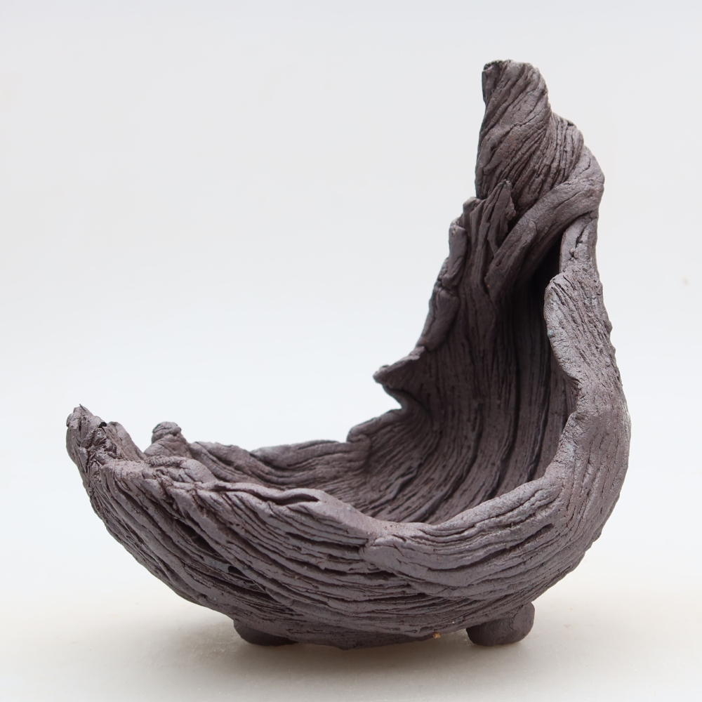 Keramikschale  13,5 x 11 x 15 cm, Farbe: braun