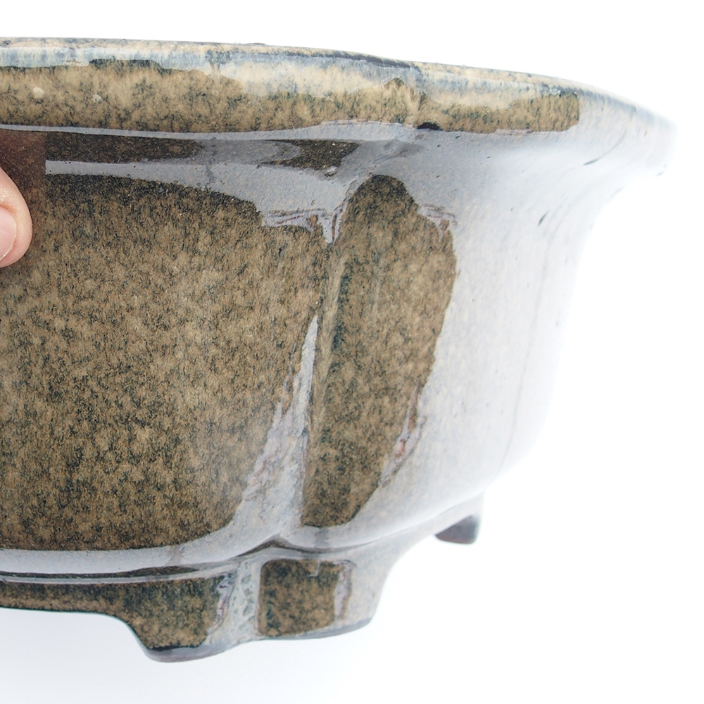 Schale 41 x 15 cm grau