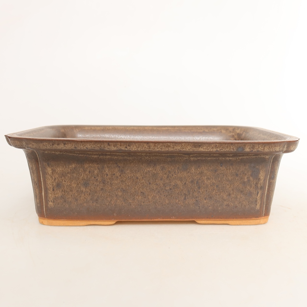 Keramikschale  20 x 15,5 x 5,5 cm, Farbe: braun