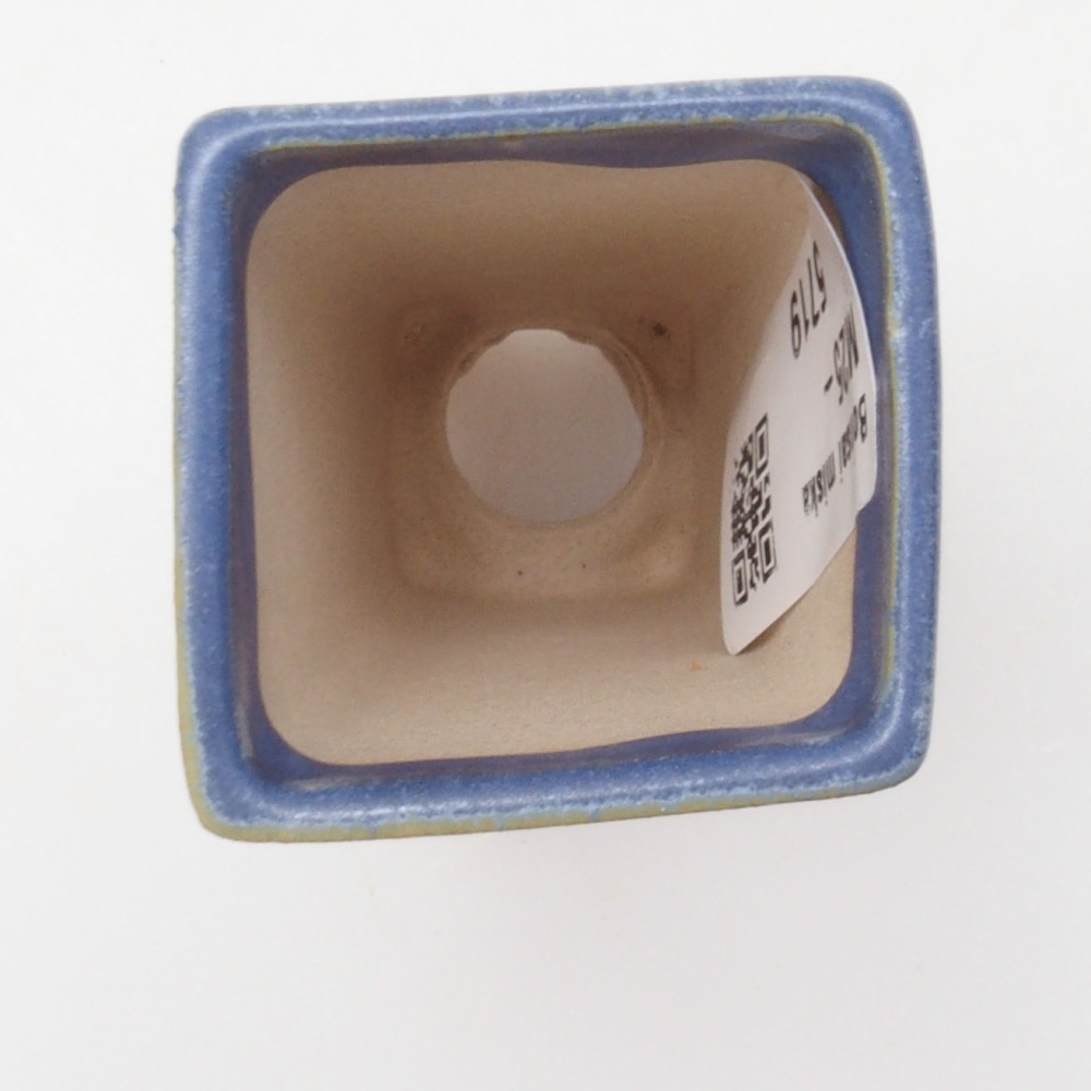Mini-Bonsaischale 4 x 4 x 8,5 cm, Farbe blau