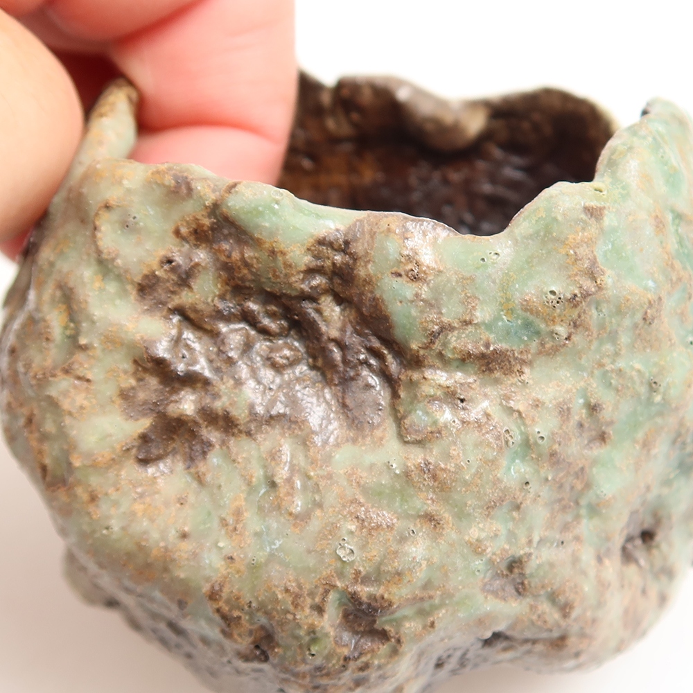 Keramikschale  6 x 5,5 x 6 cm, Farbe: grün