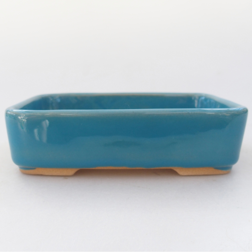 Bonsaischale aus Keramik 13 x 9,5 x 3,5 cm, Farbe blau