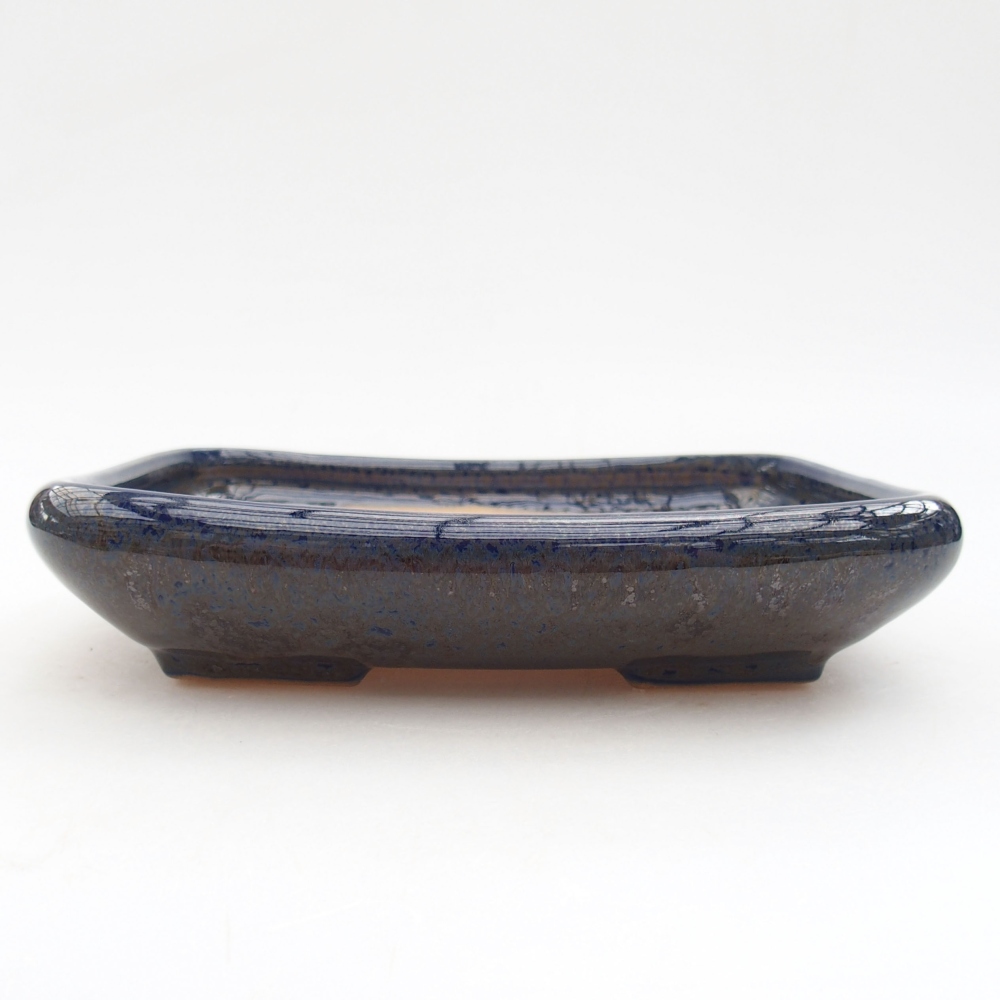 Bonsaischale aus Keramik 17 x 14 x 3,5 cm, Farbe blau