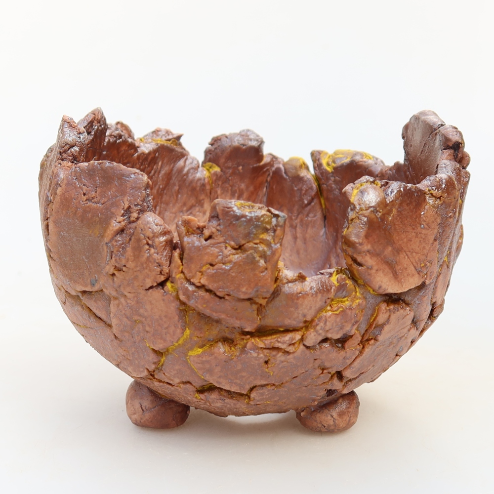 Keramikschale  10 x 10 x 8 cm, Farbe: gelb