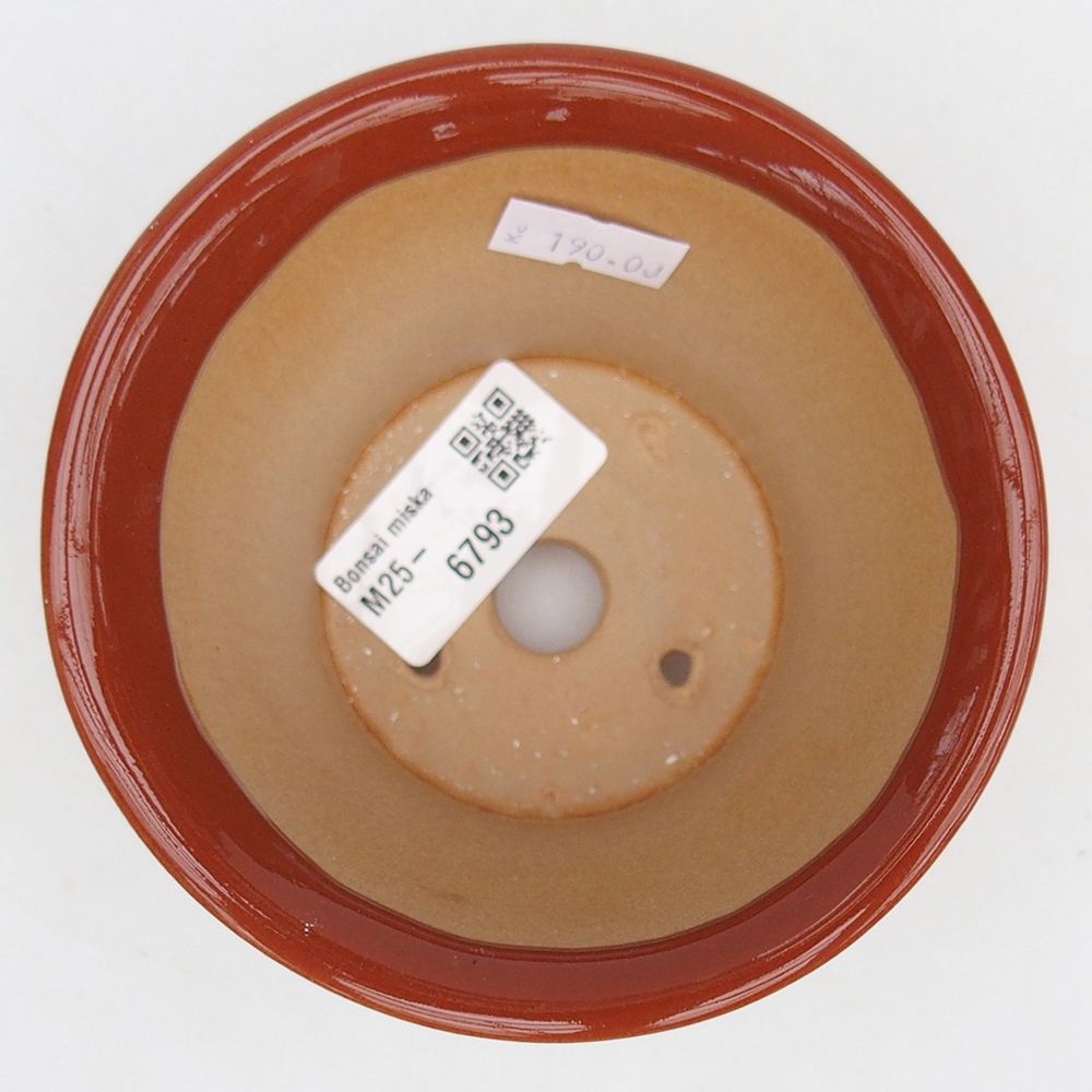 Bonsaischale aus Keramik 11 x 11 x 7 cm, braun