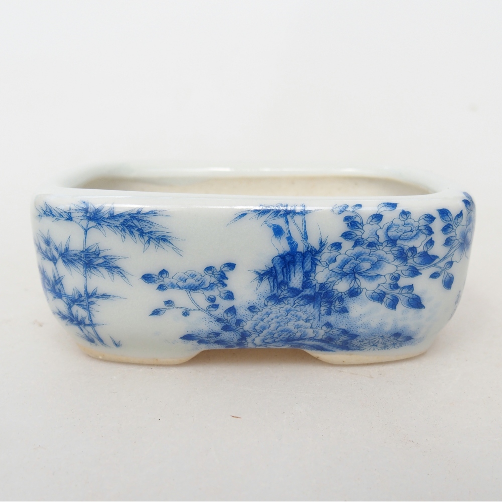 Mini-Bonsaischale 8 x 6 x 3 cm, weiß