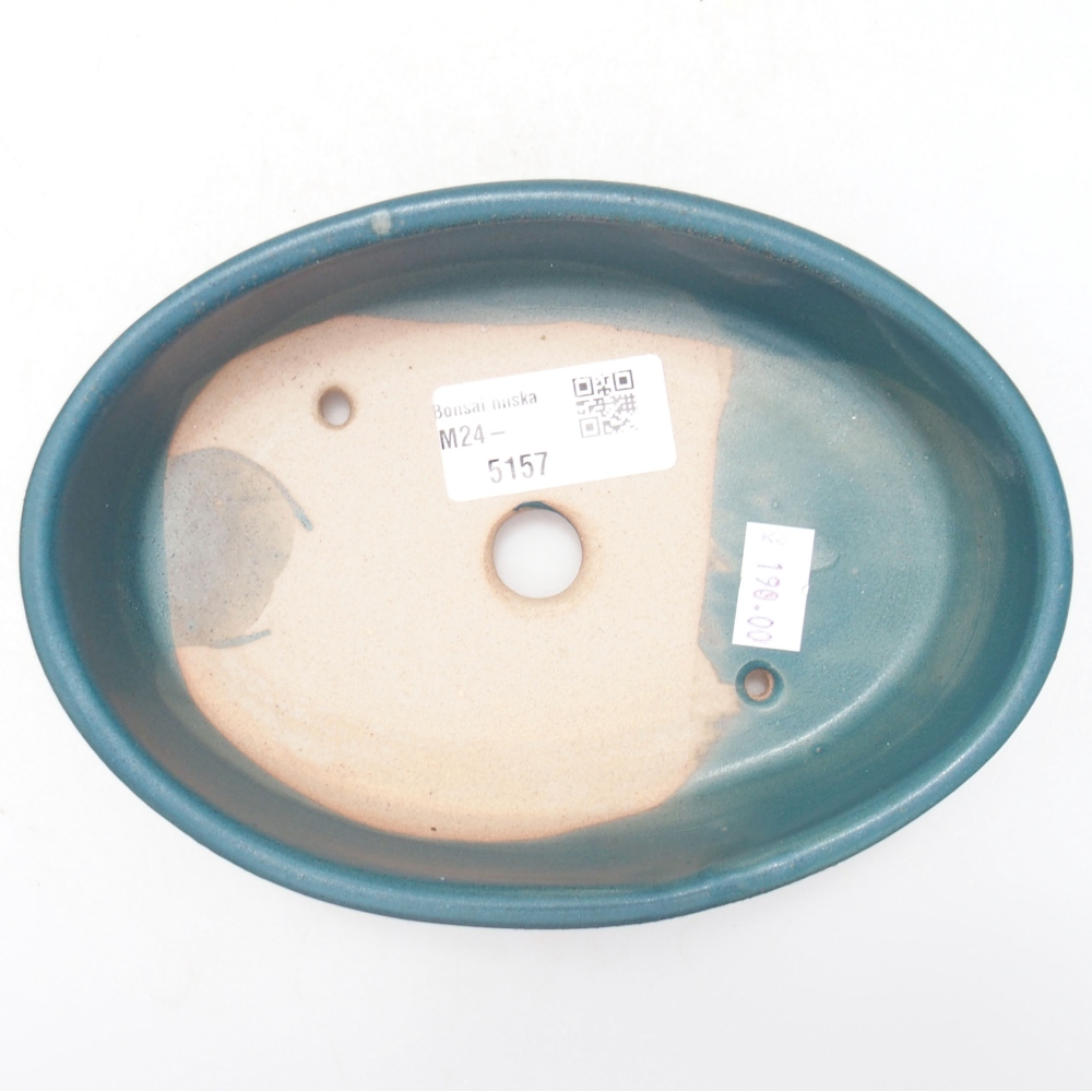 Bonsaischale aus Keramik 16 x 11,5 x 4 cm, Farbe blau