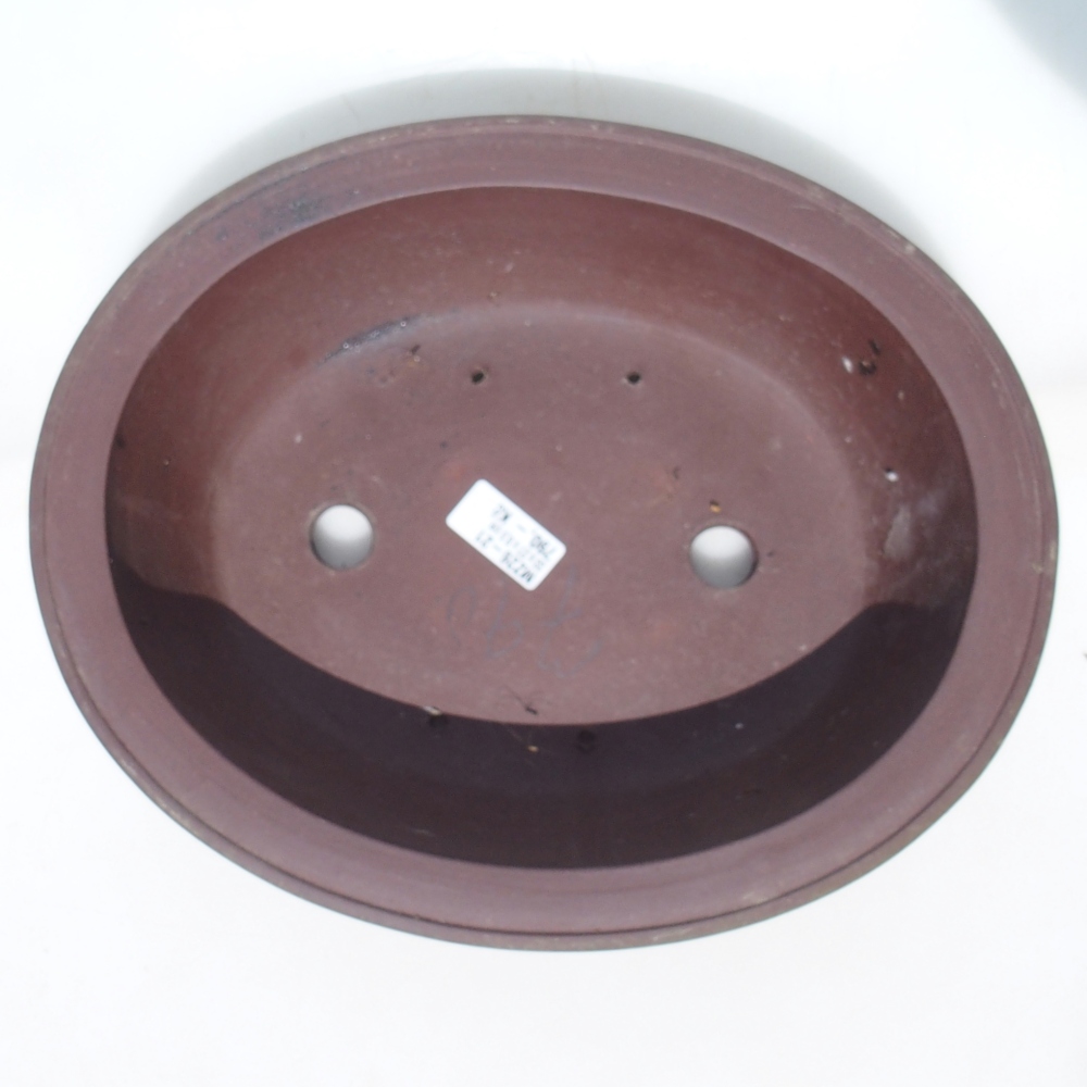 Bonsaischale 33 x 27 x 8,5 cm Birke braun