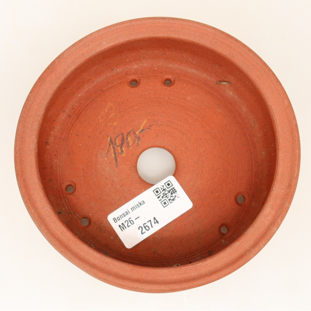Keramikschale  13 x 13 x 5 cm, Farbe: Ziegelrot