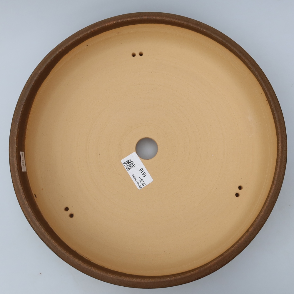 Keramik-Bonsai-Schale, 29 x 29 x 6,5 cm, Farbe: Braun