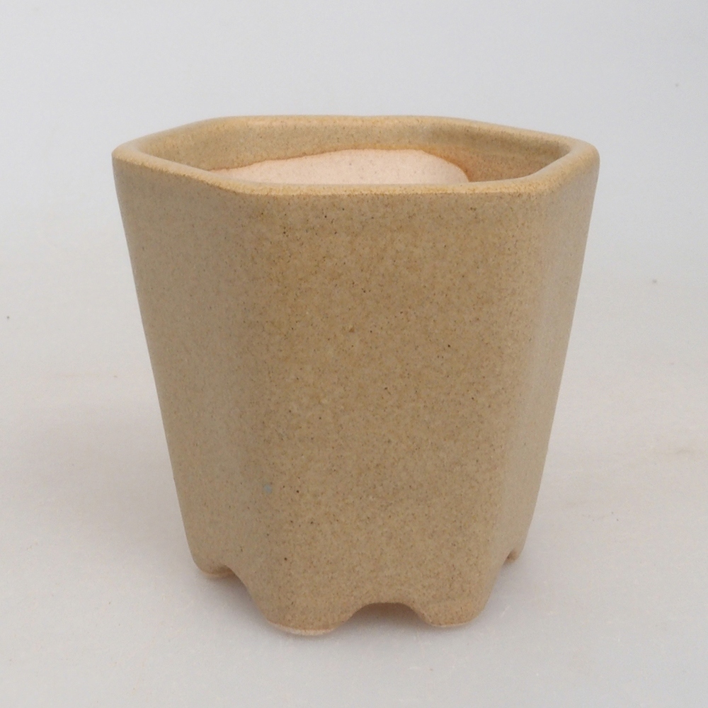 Mini-Bonsaischale 5 x 5 x 5 cm, braun