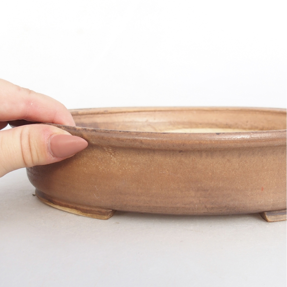 Bonsaischale aus Keramik 24 x 20,5 x 5 cm, rosa