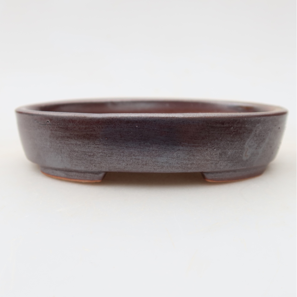Bonsaischale aus Keramik 12 x 9,5 x 2,5 cm, braun